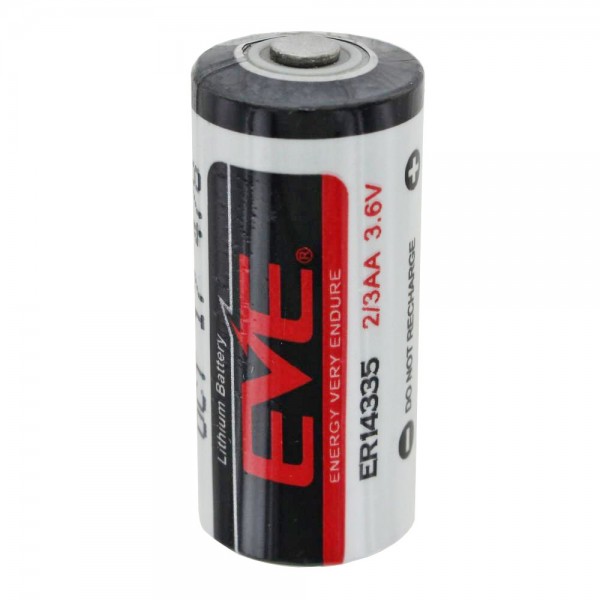 Lithium 3,6 V batterij ER 14335, 2/3 AA ER14335 standaard