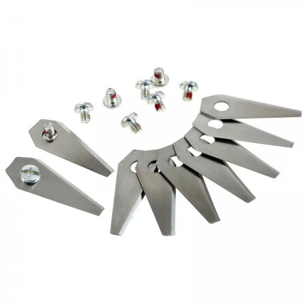9x vervangende mesbladen / snijmessen (1,00 mm) voor Bosch Indego robotmaaiers