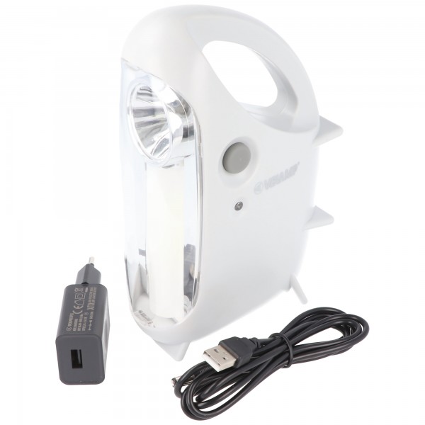IR170EVO LED-lamp Anti-black-out, draagbare oplaadbare noodlamp met externe oplader, 170 lumen, met verduisteringsfunctie