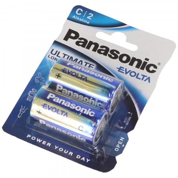 Panasonic EVOIA-batterij de nieuwe alkalinebatterijen Baby / C