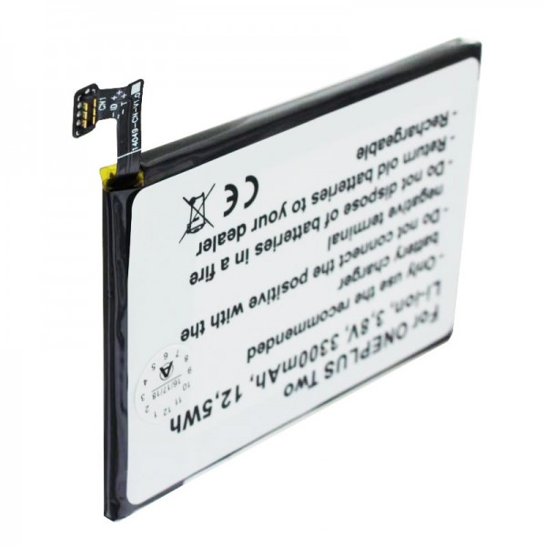 Accu geschikt voor ONEPLUS 2, A2001, A2003, A2005, Two battery BLP597