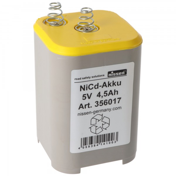 Originele Nissen accu 4R25 NiCd 5 volt 4.5Ah nikkel-cadmium accu