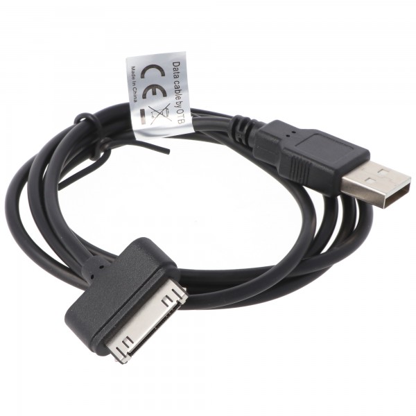 USB datakabel geschikt voor Apple iPhone 3G, 3GS, 4, 4S, IPOD BLACK