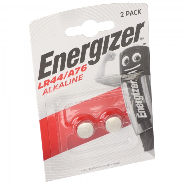 Energizer LR44 2-pack V13GA, A76, 82, LR1154, 357A knoopcel 2-pack