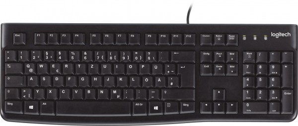 Logitech Keyboard K120, USB, zwart DE, Business