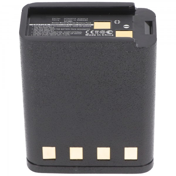 Batterij geschikt voor Motorola HT600, MT1000, Bullard BNH-5447TIC, BU32H1-A, 9.6V, 2500mAh