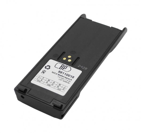 Draadloze batterij NiCd 7.2V 1200mAh vervangt Motorola FuG11b