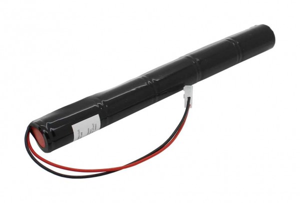 Noodverlichting batterij NiCd 6.0V 2500mAh L1x5 Baby C met 200mm kabel en stekker passend voor Beghelli 415.111.000