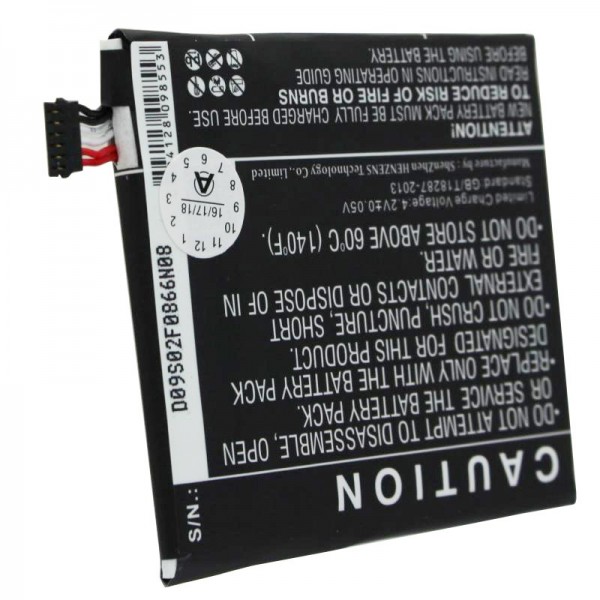Batterij geschikt voor de WIKO Darkmoon batterij TLE14A15 Li-Polymer