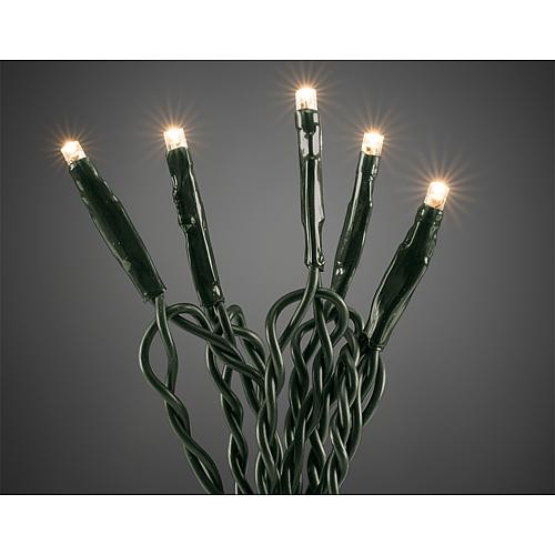 Micro LED-lichtketting 50 flw.ww, groene kabel 6353-120