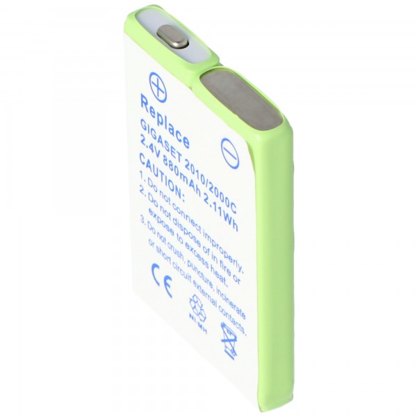 AccuCell-batterij geschikt voor Siemens Gigaset 3010 Pocket, 880mAh