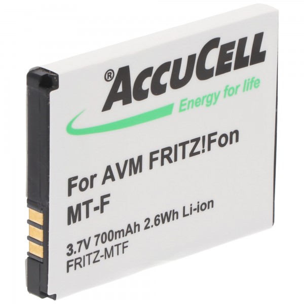 Batterij geschikt voor AVM FRITZ! Fon MT-F batterij 312BAT006, 312BAT016