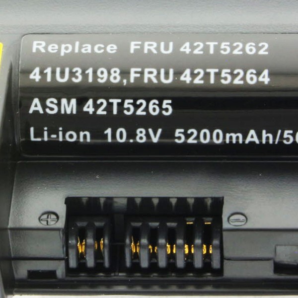 Batterij voor Lenovo Thinkpad R61-serie, R400-serie, T61-serie 5200 mAh