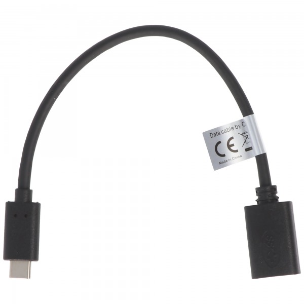AccuCell-adapter compatibel met USB Type C (USB-C) mannelijk naar USB-A 3.0 vrouwelijk - met kabel - OTG-ondersteuning