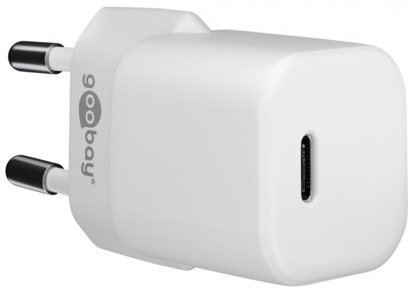 Goobay USB-C™ PD (Power Delivery) snellader nano (30 W) wit - geschikt voor apparaten met USB-C™ (Power Delivery) zoals bijvoorbeeld iPhone 12