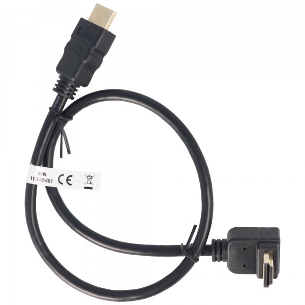 High Speed HDMI ™ -kabel met 90 ° connector, HDMI-kabel met Ethernet