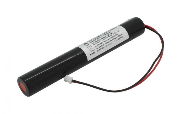 Noodverlichting batterij NiMH 2.4V 3700mAh L1x2 4/3A met 160mm kabel en stekker vervangt Elubat 137887, H-18700/4000BTx2-JST/EH