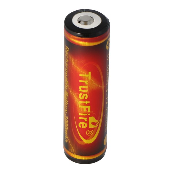 Trustfire 18650 3000mAh 3.6V - 3.7V beschermde Li-ion batterij (vlam)