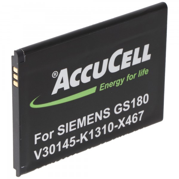 AccuCell accu geschikt voor Siemens Gigaset GS180 V30145-K1310-X467 3,8 volt accu met 3000mAh capaciteit