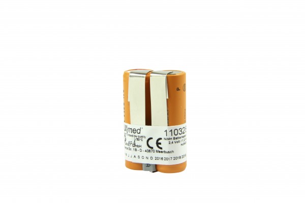 NiMH-batterij geschikt voor Eppendorf-pipet Research Pro type 4860 501.002 2,4 volt 1,2 Ah CE-conform
