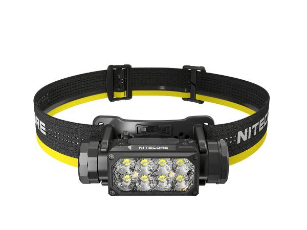 Nitecore HC65 UHE LED-koplamp, drie lichtbronnen, max. 2000 lumen, inclusief 18650 Li-Ion 4000mAh batterij