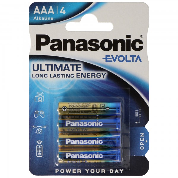 Panasonic EVOIA-batterij de nieuwe alkalinebatterijen Micro / AAA