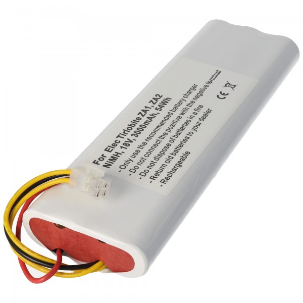 Batterij geschikt voor de Electrolux batterij Trilobite ZA1, Trilobite ZA2 batterij 2192119010, 3000mAh
