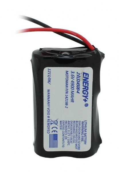 Opslagbatterij 3.6V vervangt Motoman 142198-2 - 4900 mAh