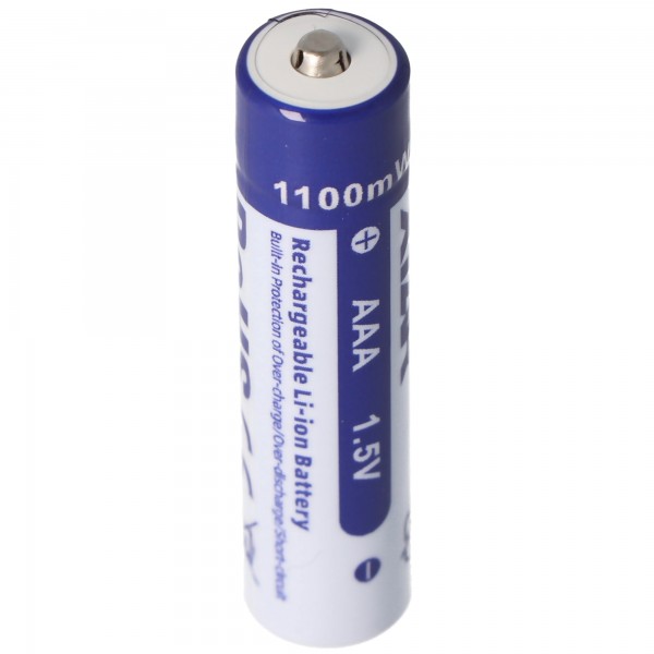 Oprechtheid Kaal bewijs AAA 1.5V 1100mWh typisch 700mAh lithium-ion batterij alleen oplaadbaar met  een speciale oplader | Micro AAA LR03 | Batterij op maat | Accumulator |  Akku-Shop Nederland