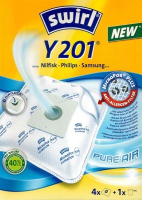 Swirl stofzuigerzak Y201 MicroPor Plus voor Nilfisk, Philips en Samsung stofzuigers