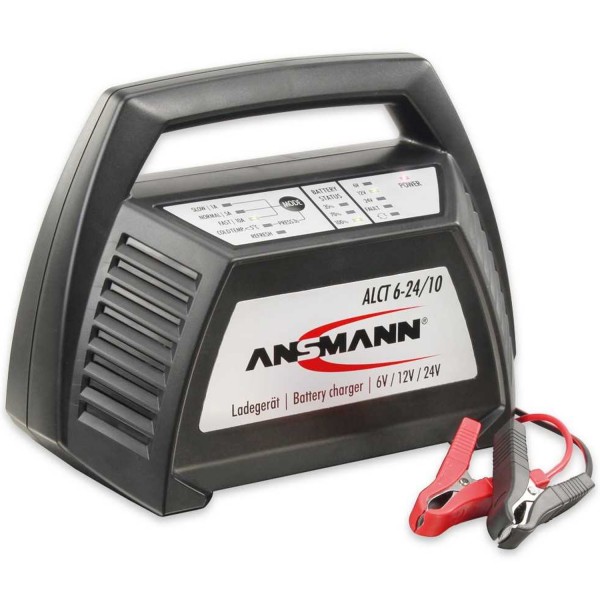Ansmann ALCT 6-24/10 bureaulader voor loodaccu's 6-24V laadt op vanaf 4,5A capaciteit, 1001-0014