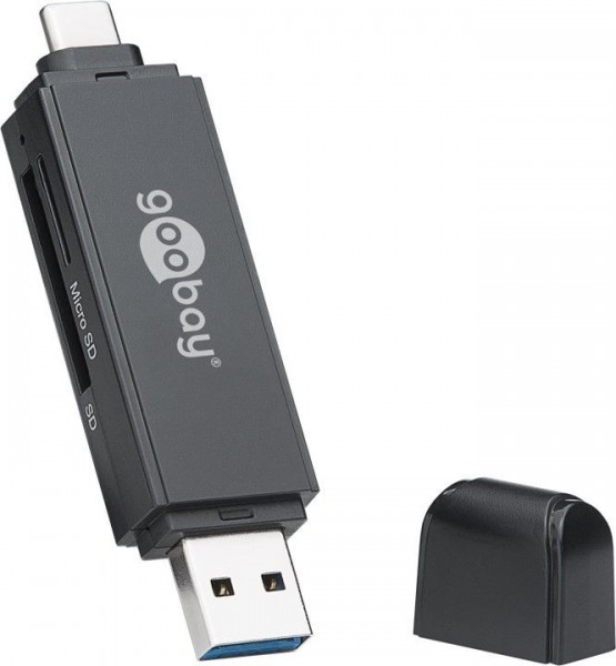 2in1-kaartlezer USB 3.0 - USB-C ™ - leest SDXC, SDHC, microSD, SD-geheugenkaarten