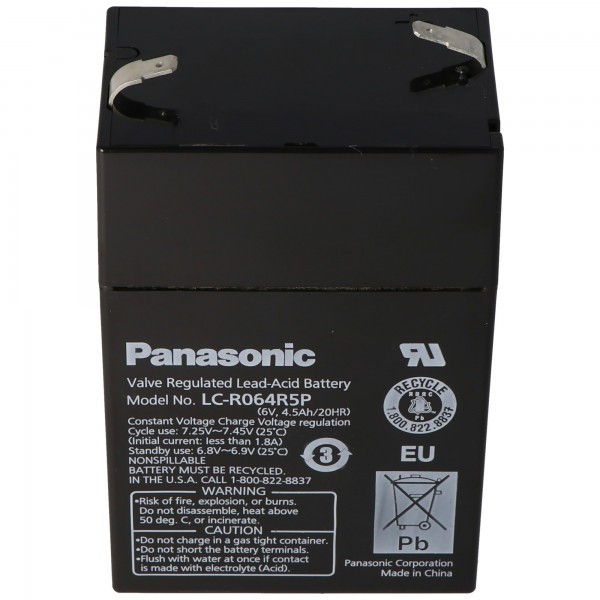 Panasonic LC-R064R2P accukabel PB 6,0 volt 4,2Ah