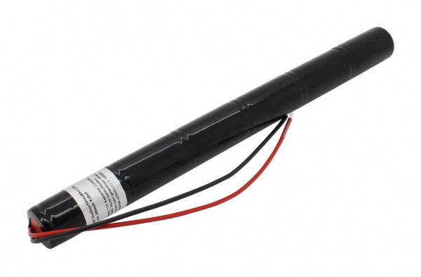 Noodverlichting batterij NiMH 7.2V 2500mAh L1x6 Sub-C met 200mm kabel