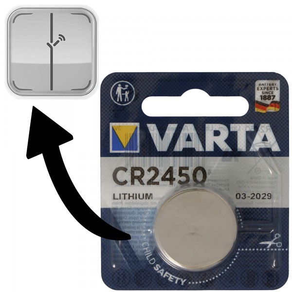 Batterij geschikt voor Osram Lightify Switch dimmer 1x Varta CR2450 lithium batterij IEC CR 2450