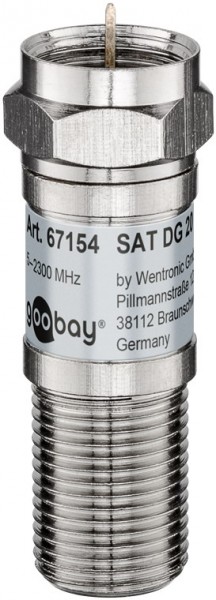 Goobay SAT-verzwakker 20 dB - F-connector> F-bus
