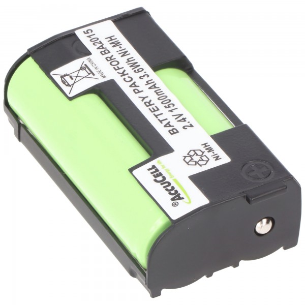 Batterij geschikt voor Sennheiser BA2015 batterij 1600mAh G2, G3, 009950 BA 2015, systeem 2015