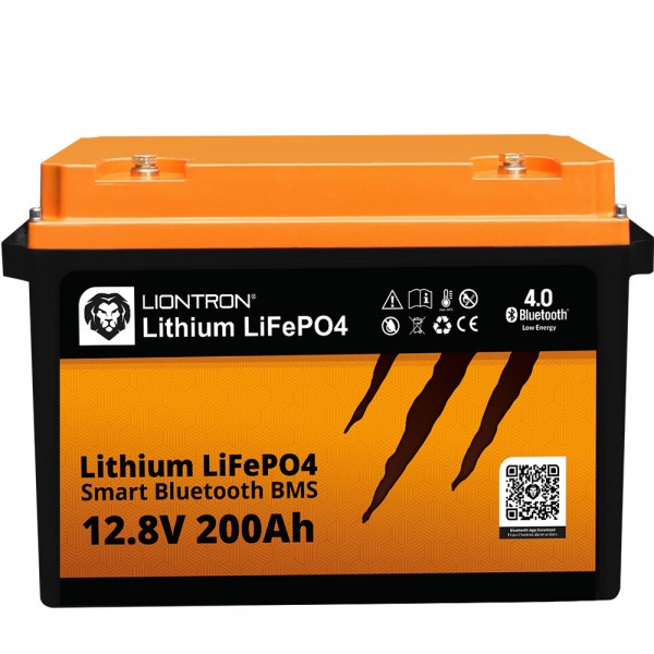 LIONTRON LiFePO4 batterij Smart BMS 12.8V, 200Ah - volledige vervanging voor 12 volt loodbatterijen