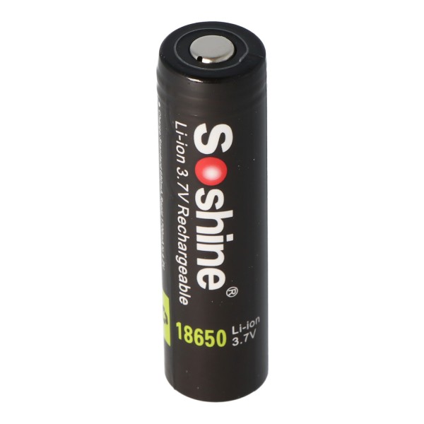 Soshine 18650 3400 mAh 3,6 V - 3,7 V Li-ion batterij PCB-beschermd