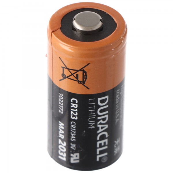 Duracell Batterij Lithium, CR123A, 3V Foto, Ultra, Bulk (1-Pack)