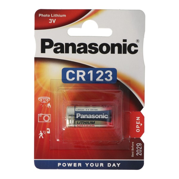 CR123A Panasonic Battery Photo Lithium CR123