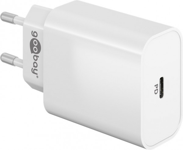 Goobay USB-C™ PD-snellader (45 W) wit - oplaadadapter met 1x USB-C™-poort (Power Delivery)