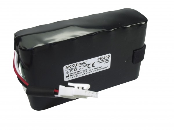 NiMH-batterij voor GE Marquette Monitor Dash 2500 type 2023227-001 8,4 volt 8,0 Ah CE-conform