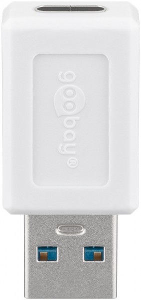 Goobay USB 3.0 SuperSpeed-adapter naar USB-C™, wit - USB-C™-bus > USB 3.0-stekker (type A)
