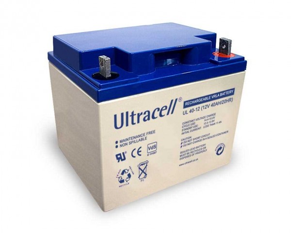 Ultracell UL40-12 12V 40Ah loodaccu AGM loodgelaccu