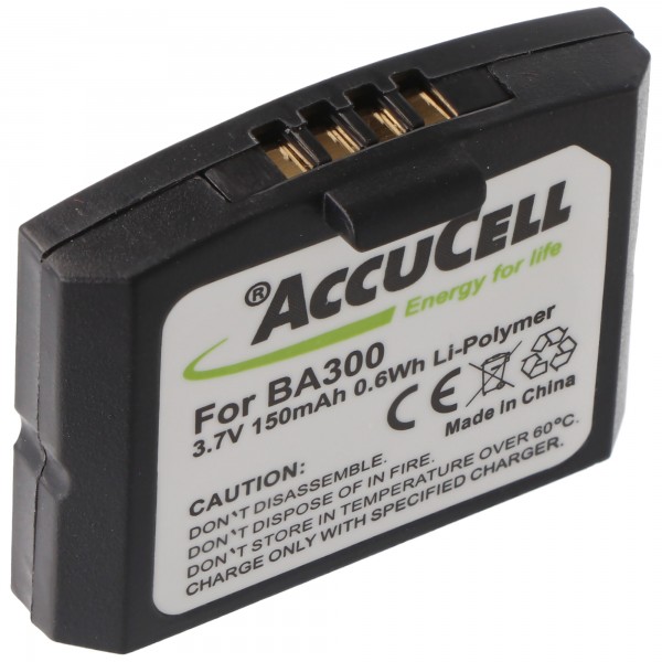 AccuCell-batterij geschikt voor Sennheiser RI410 Li-ionbatterij 150 mAh