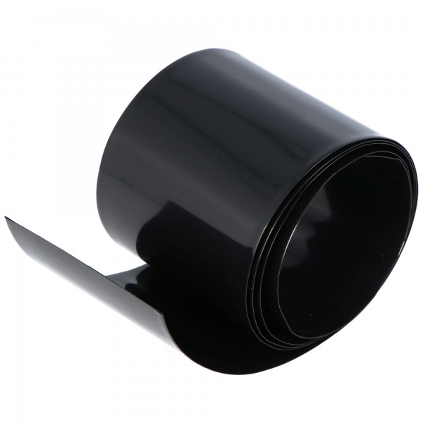 Krimpkous zwart 70 mm x 0,13 mm, 1 meter