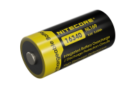 Nitecore NL169 batterij 16340 NC-NL169 Li-Ion batterij 3,7 volt 950mAh met beveiligingscircuit, max. 2A ontlaadstroom