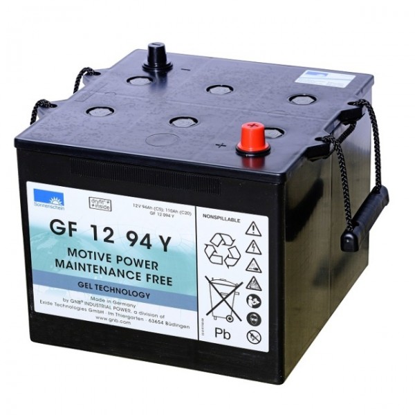 Exide Dryfit GF12094Y loodbatterij met A-pool 12V, 93500 mAh