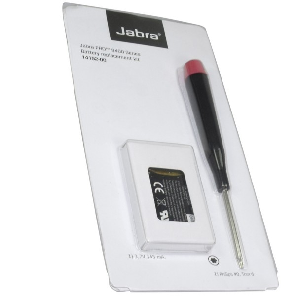 Originele batterij Li-ion Jabra type 14192-00 voor headset GN Pro 9400 9460 9465 9470